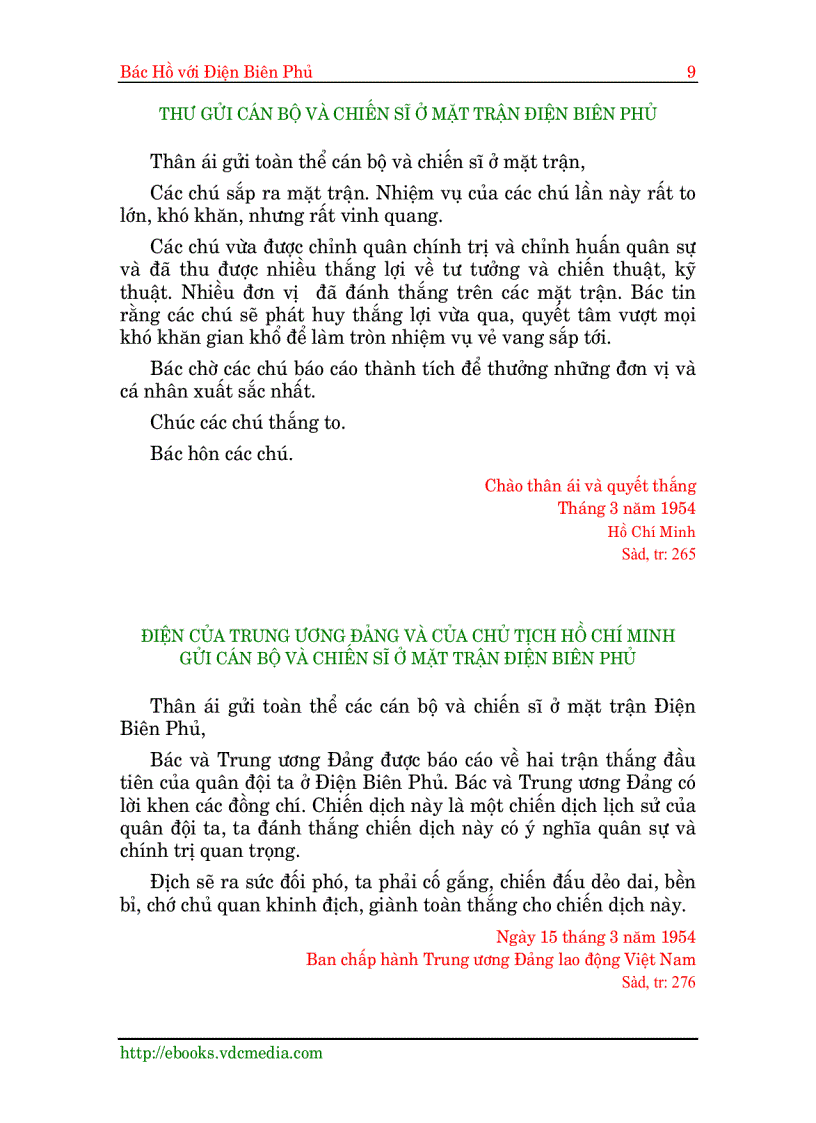 image for page Bác Hồ Với Điện Biên Phủ