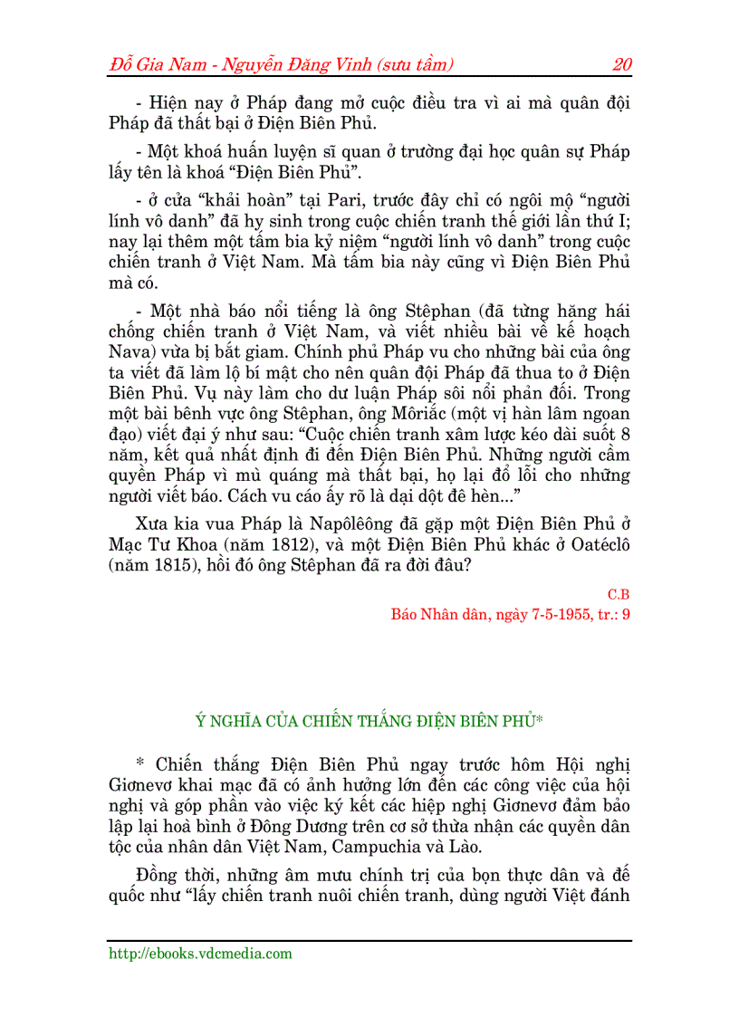 image for page Bác Hồ Với Điện Biên Phủ