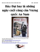 Bảo Đại Hay Là Những Ngày Cuối Cùng Của Vương Quốc An Nam