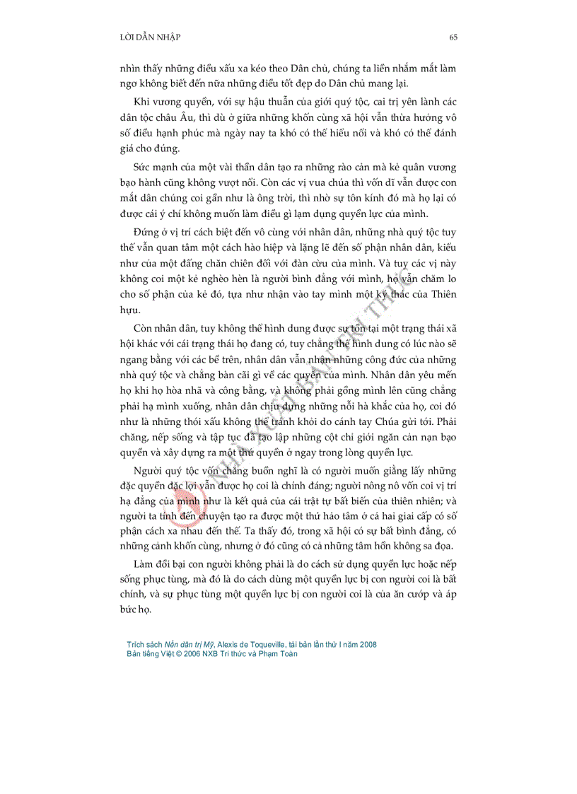 image for page Nền dân trị Mỹ tái bản lần I