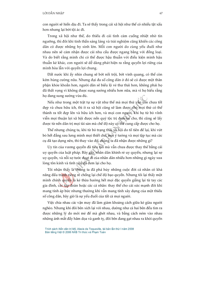 image for page Nền dân trị Mỹ tái bản lần I