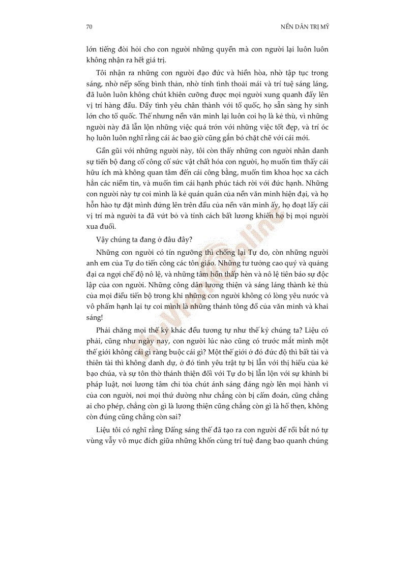 image for page Nền dân trị Mỹ tái bản lần I