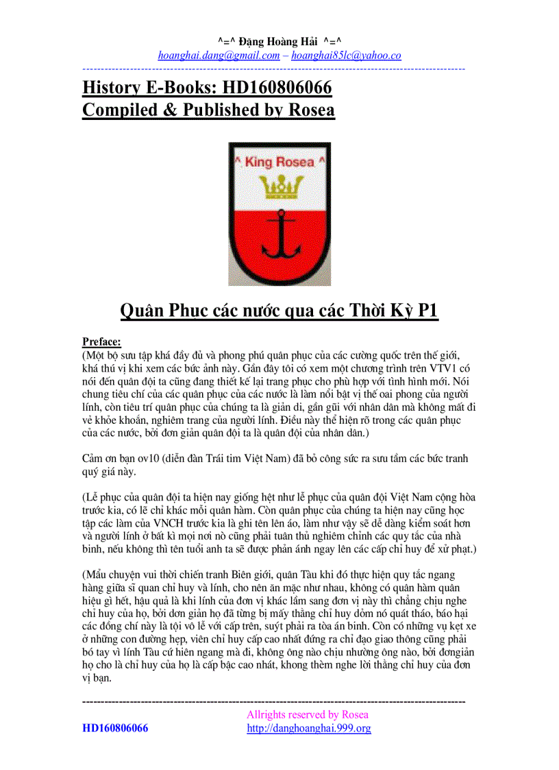 image for page Quân Phục Các Nước Qua Các Thời Kỳ