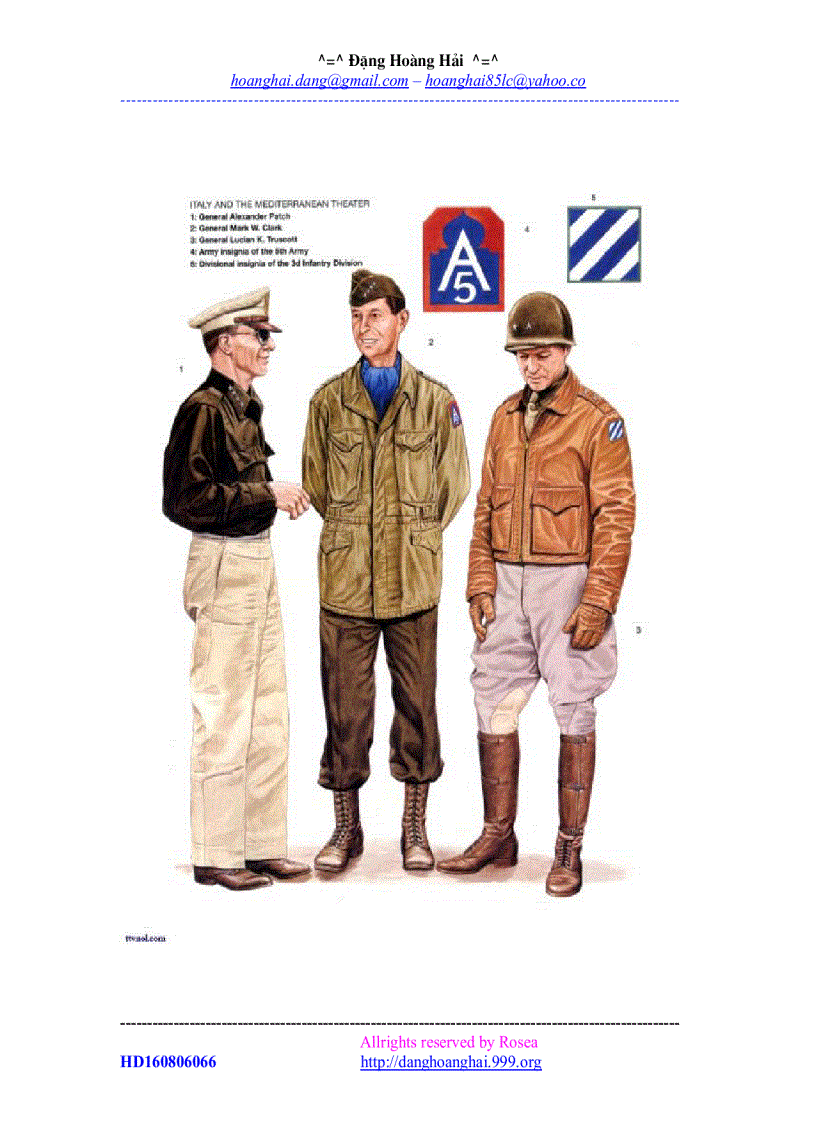 image for page Quân Phục Các Nước Qua Các Thời Kỳ