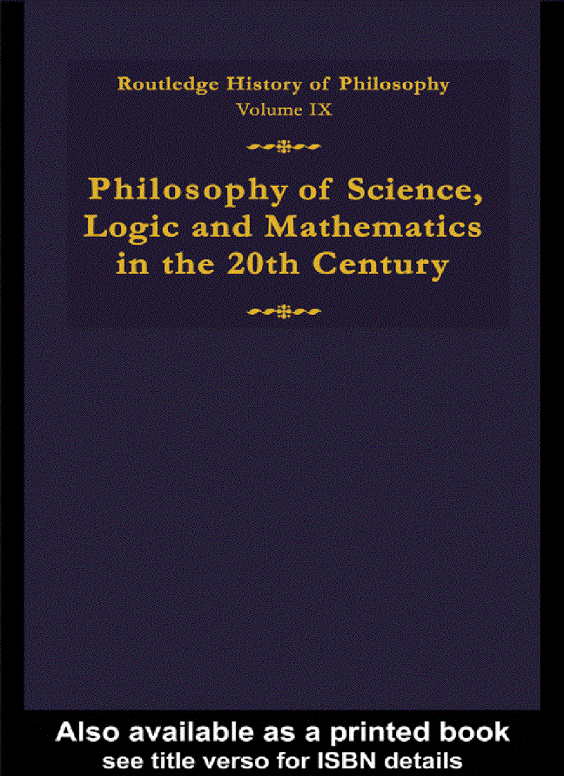 image for page Routledge History of Philosophy Volume