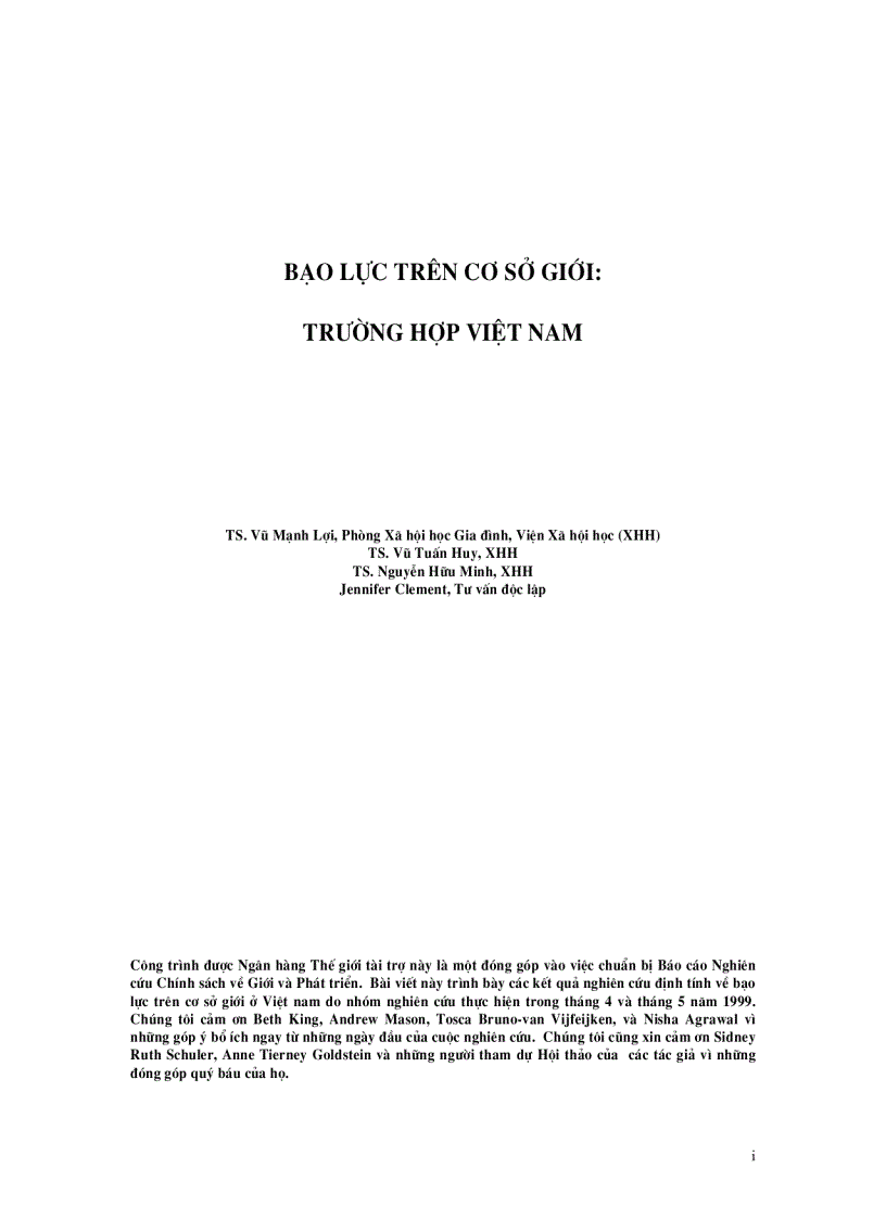 image for page Việt Nam Bạo lực trên cơ sở giới