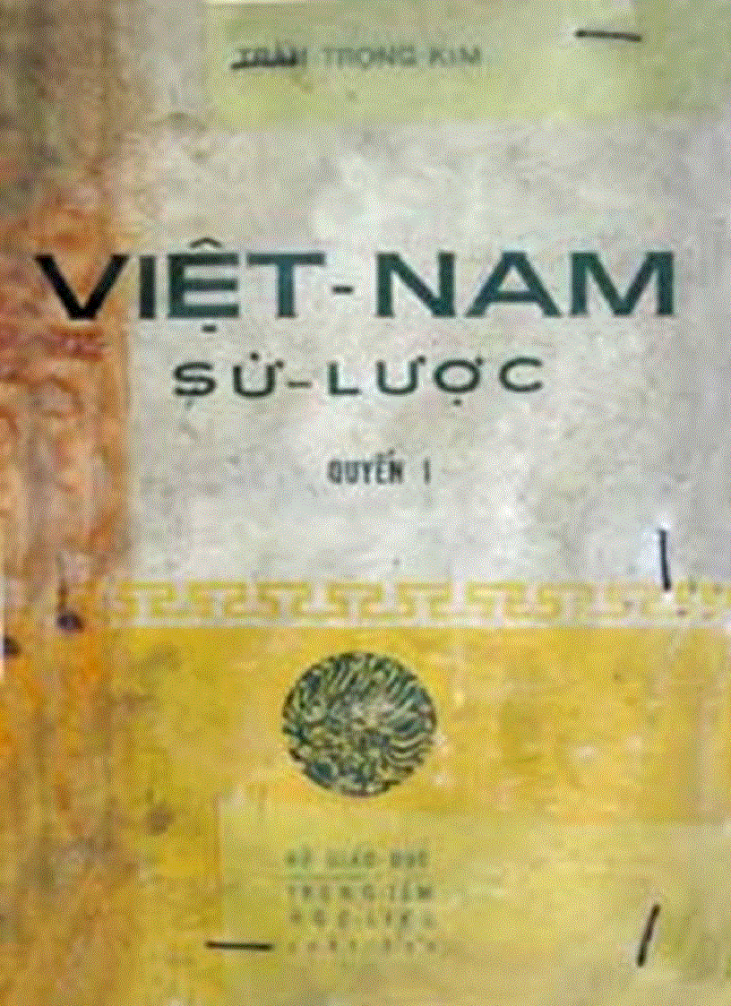 Việt Nam sử lược In lần 4 năm 1951 Quyển 1