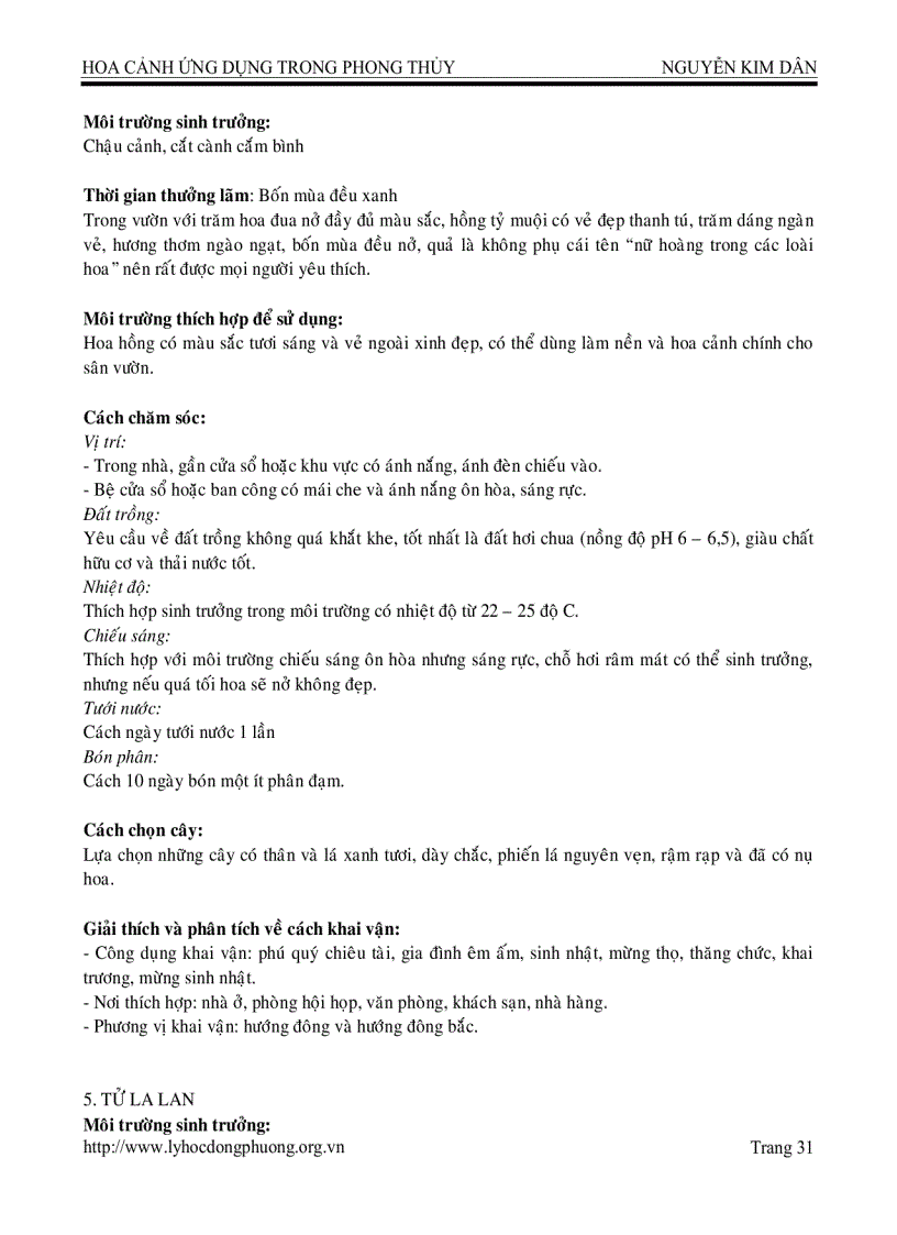 image for page Hoa cảnh ứng dụng trong phong thủy