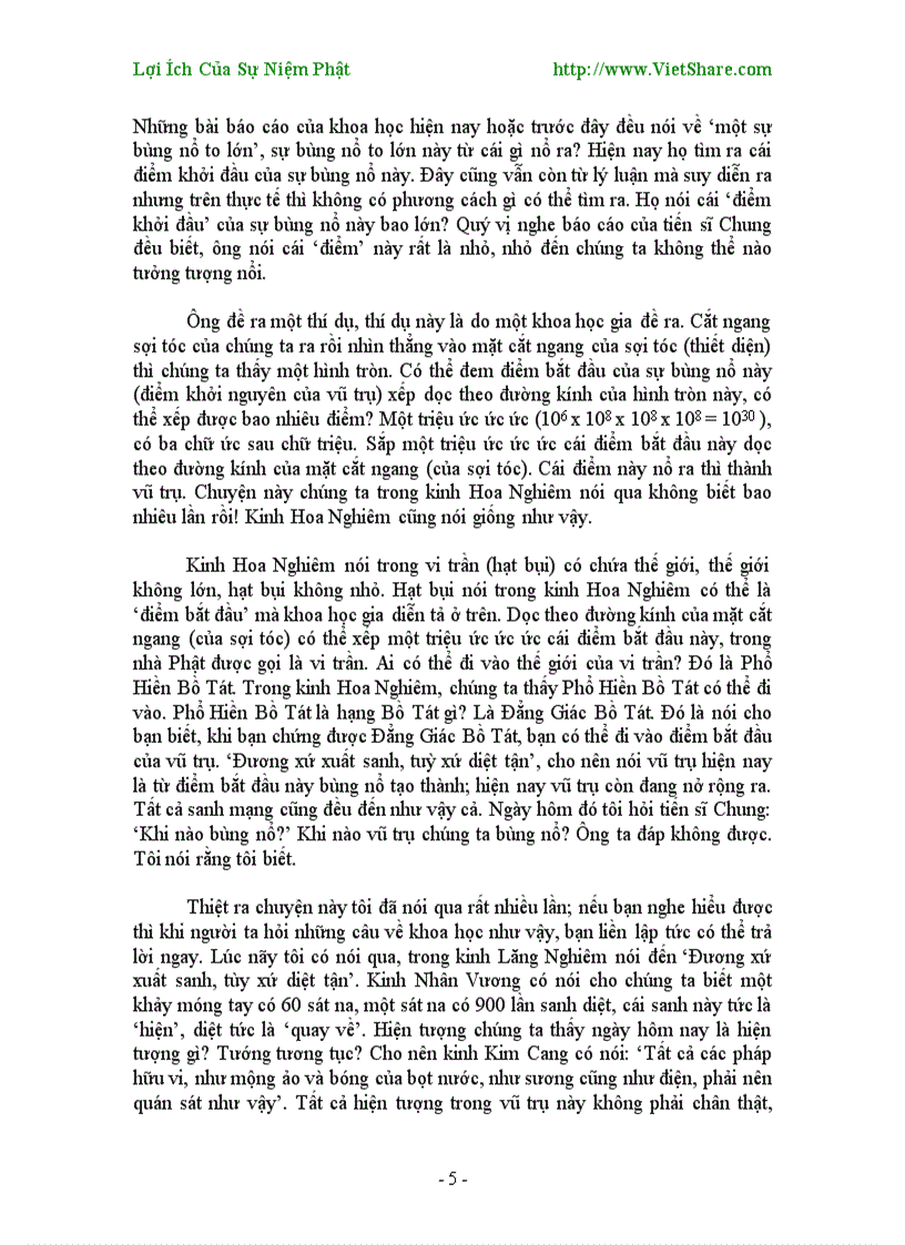 image for page Lợi ích của sự niệm phật