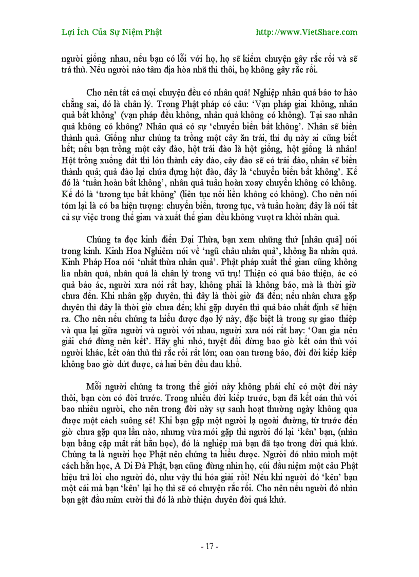 image for page Lợi ích của sự niệm phật