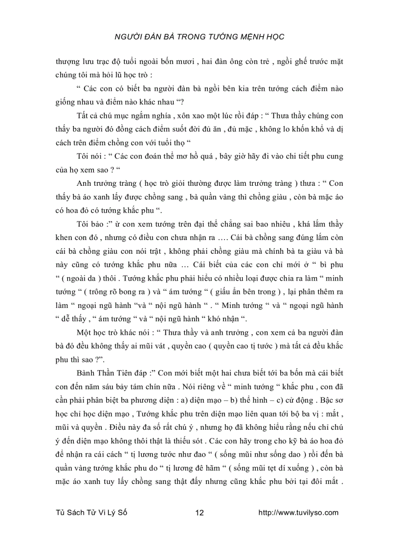 image for page Người đàn bà trong tướng mệnh học