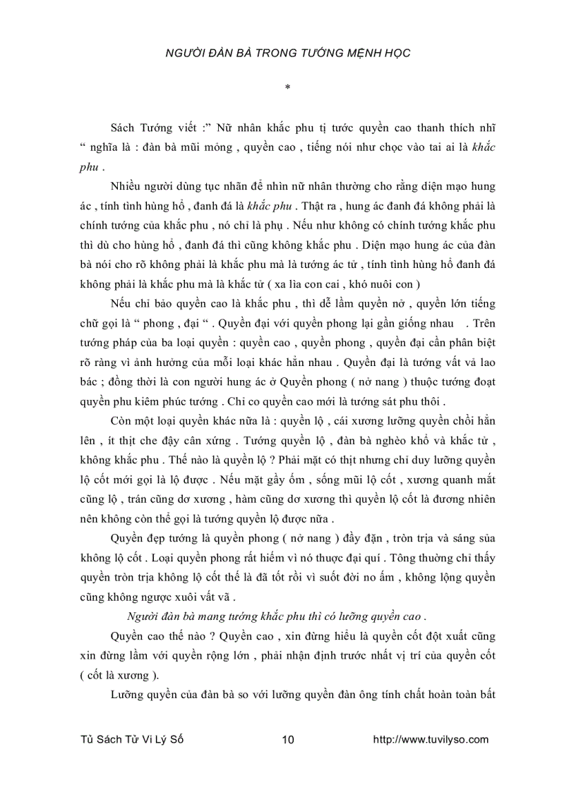 image for page Người Đàn Bà Trong Tướng Mệnh Học 1