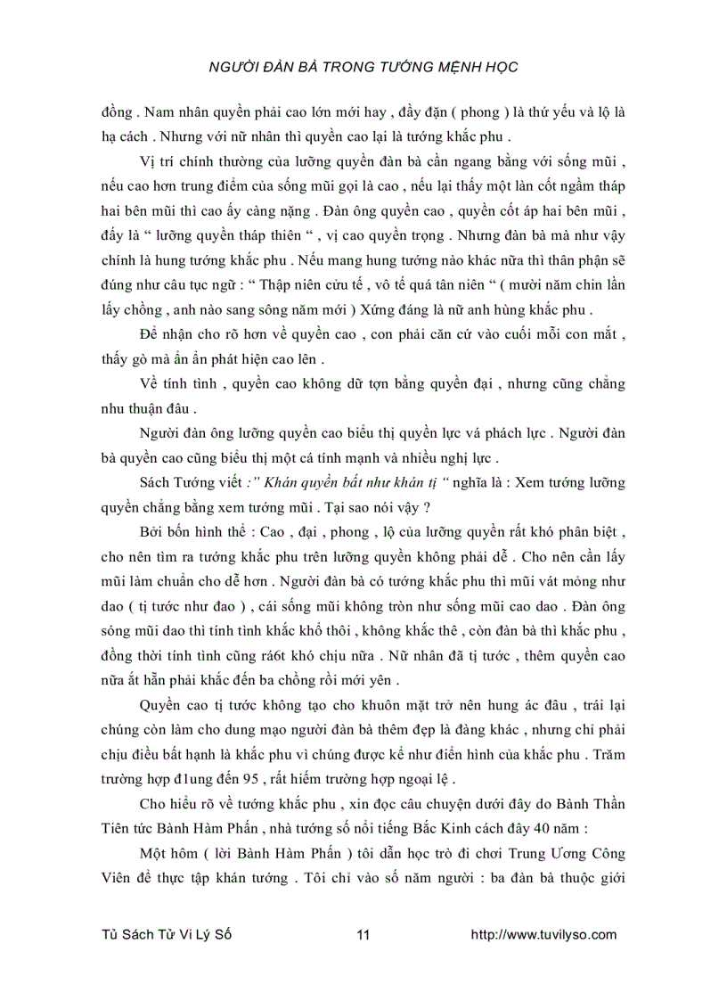 image for page Người Đàn Bà Trong Tướng Mệnh Học 1