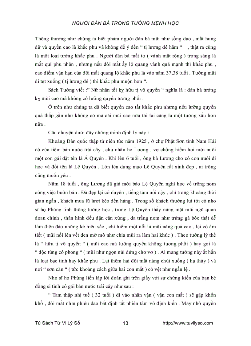 image for page Người Đàn Bà Trong Tướng Mệnh Học 1