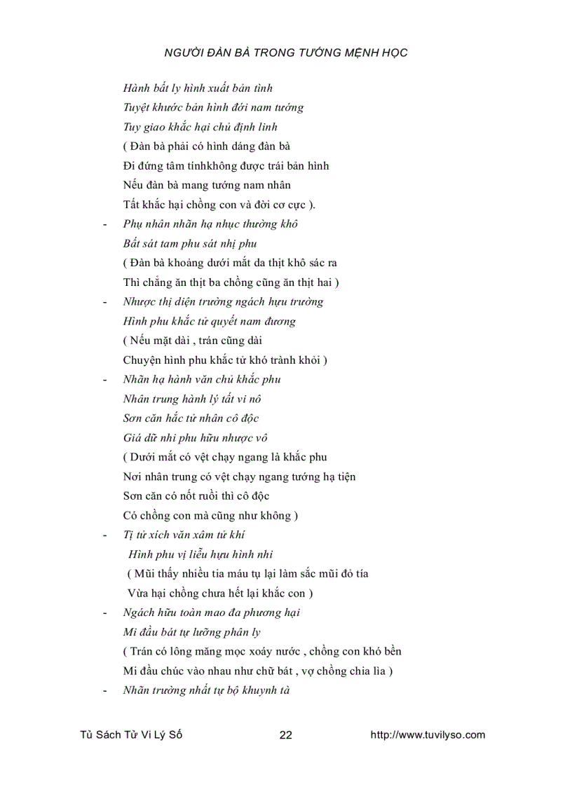 image for page Người Đàn Bà Trong Tướng Mệnh Học 1