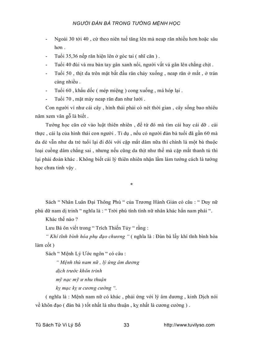 image for page Người Đàn Bà Trong Tướng Mệnh Học 1