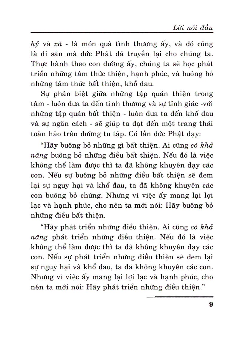image for page Sống với tâm từ