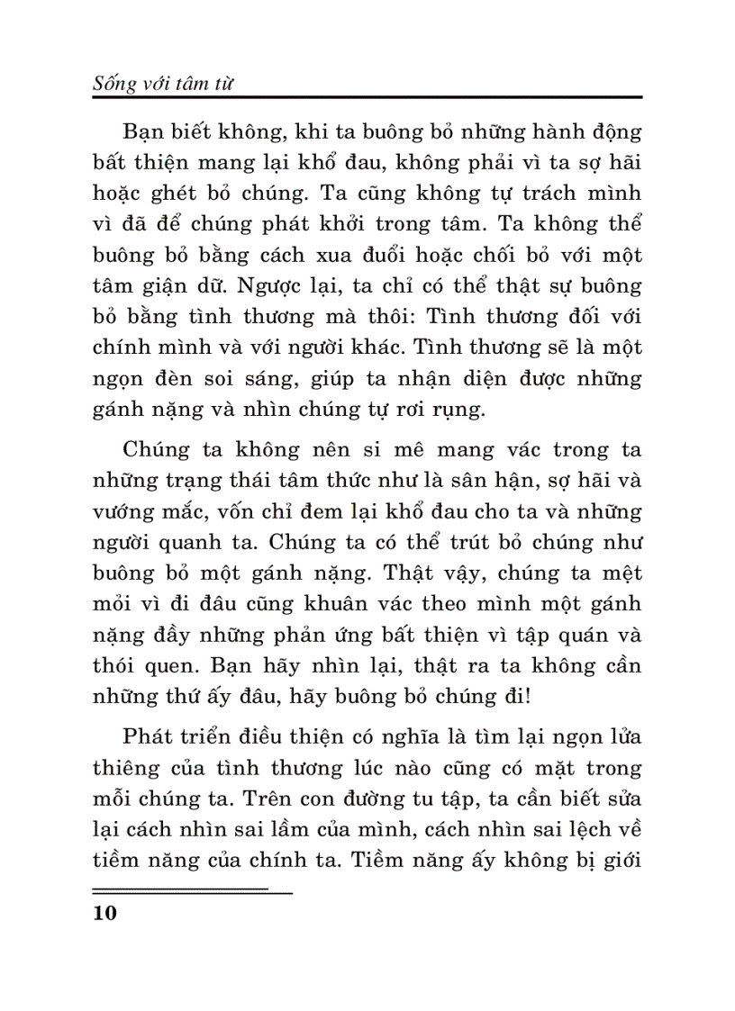 image for page Sống với tâm từ