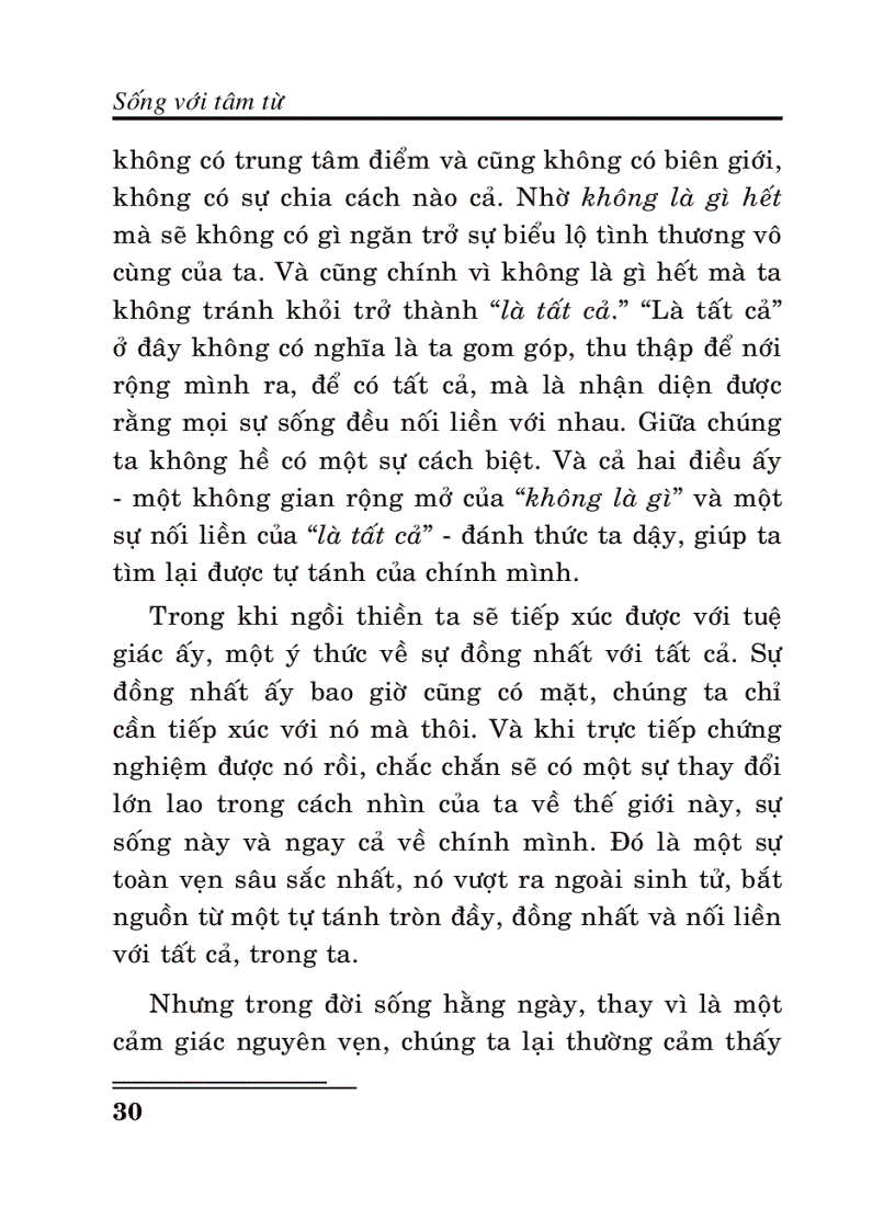image for page Sống với tâm từ