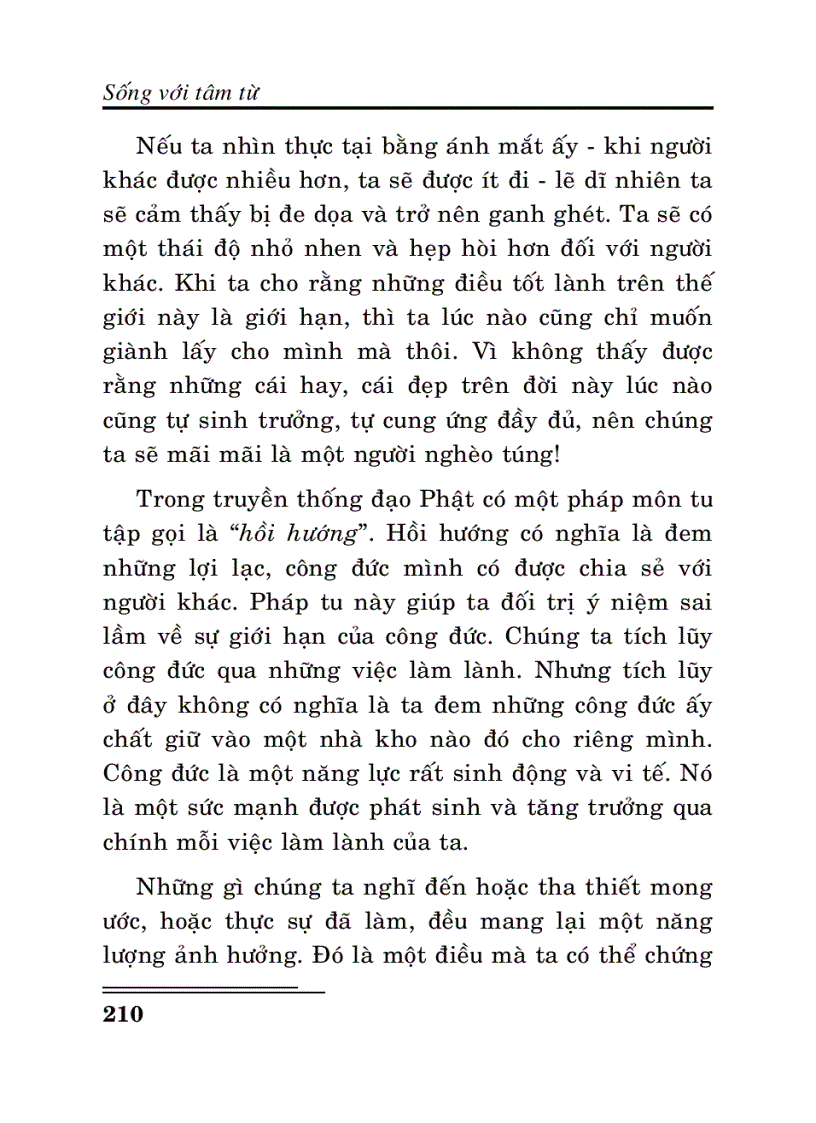 image for page Sống với tâm từ