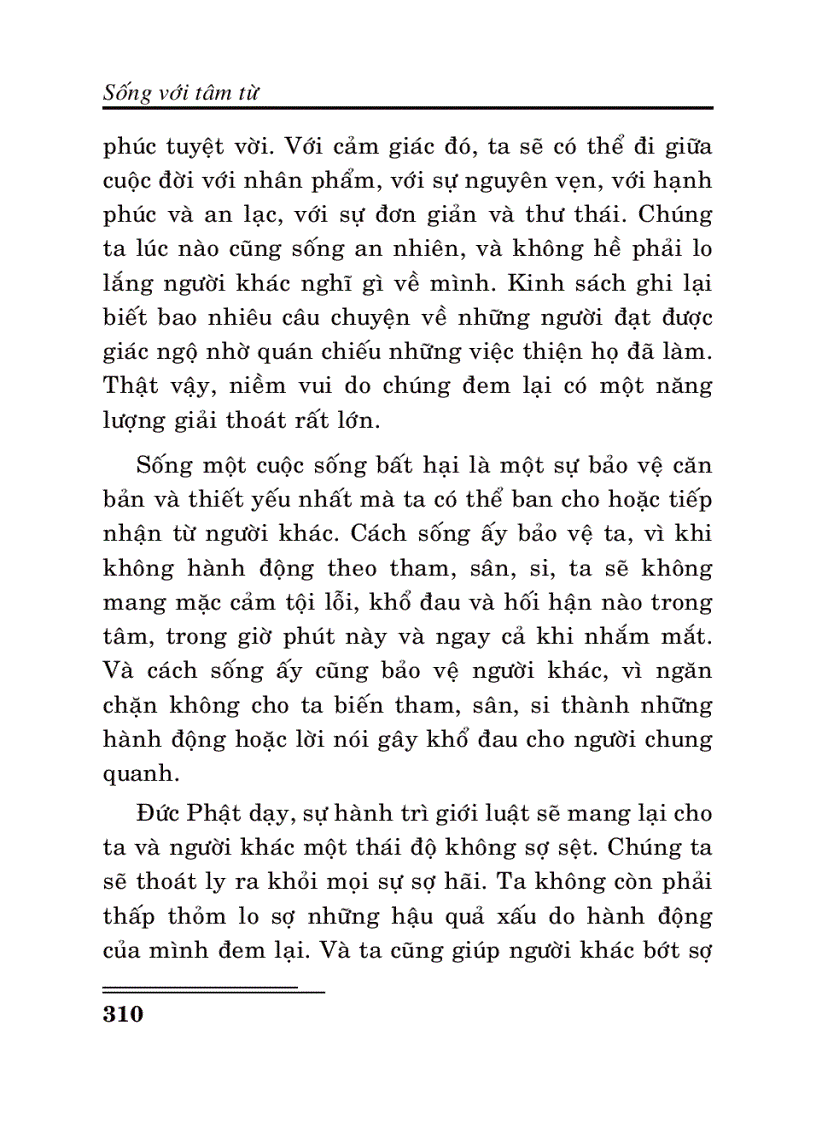image for page Sống với tâm từ