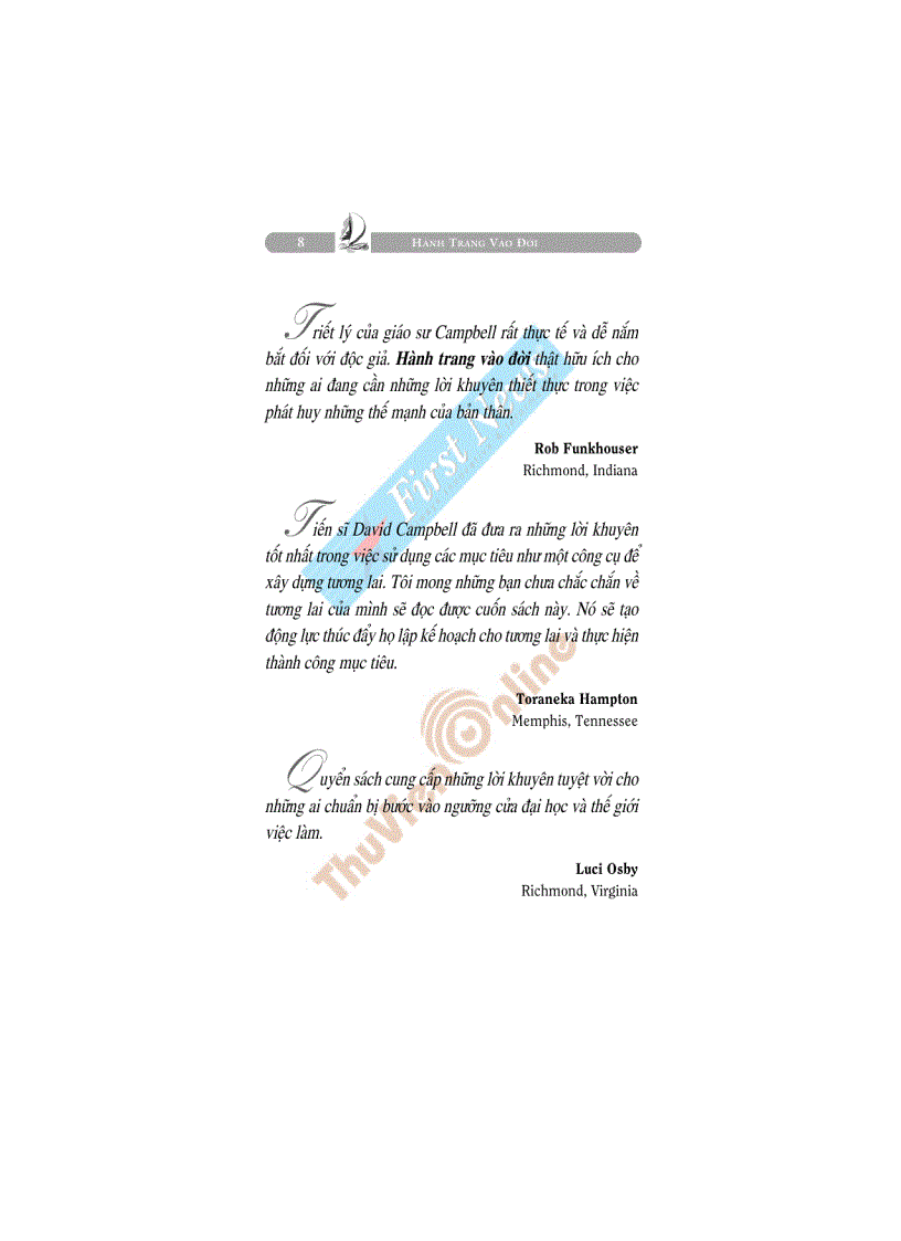 image for page Hành trang vào đời