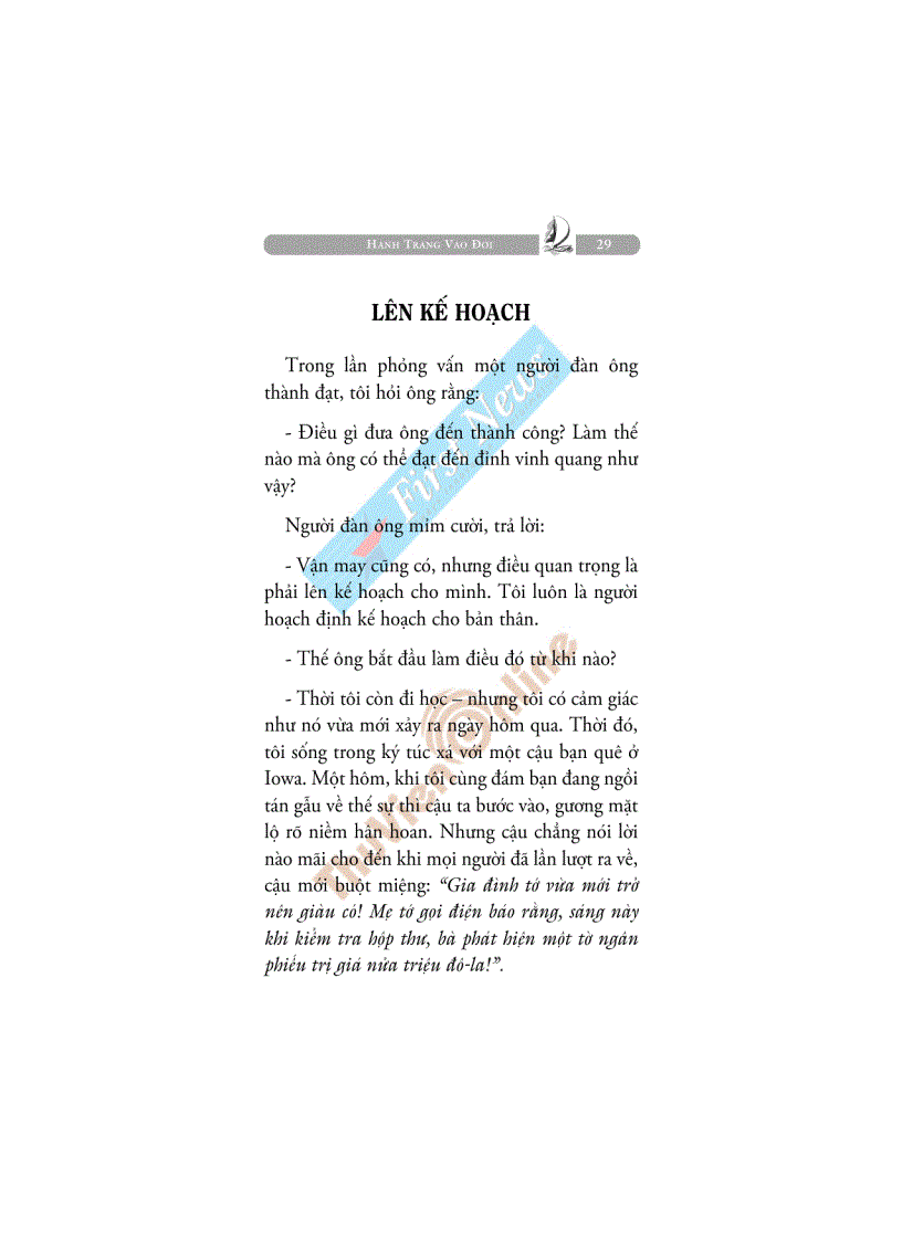 image for page Hành trang vào đời