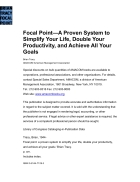 Focal Point A Proven System to Simplify Your Life Double Your Productivity and Achieve All Your Goals