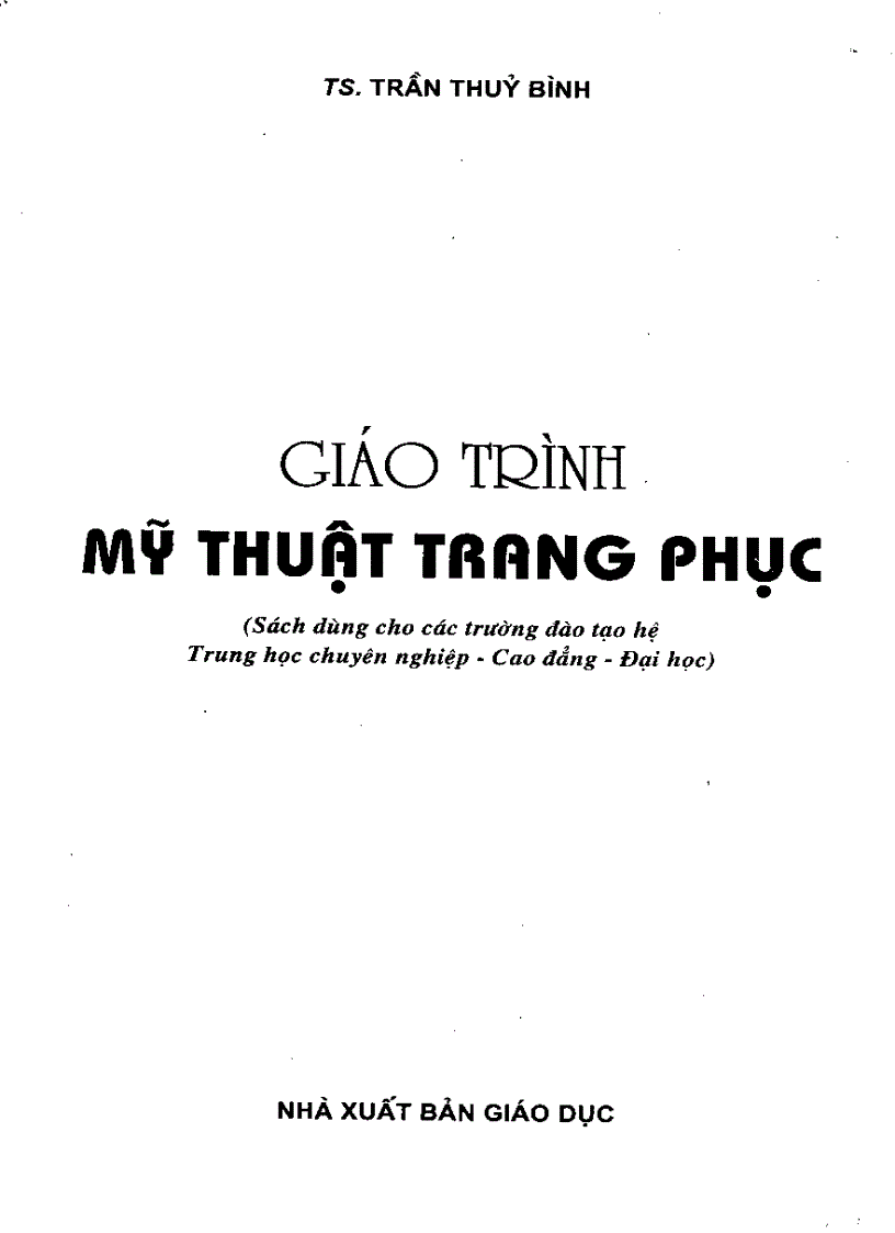 Giáo Trình Trang Phục Mỹ Thuật