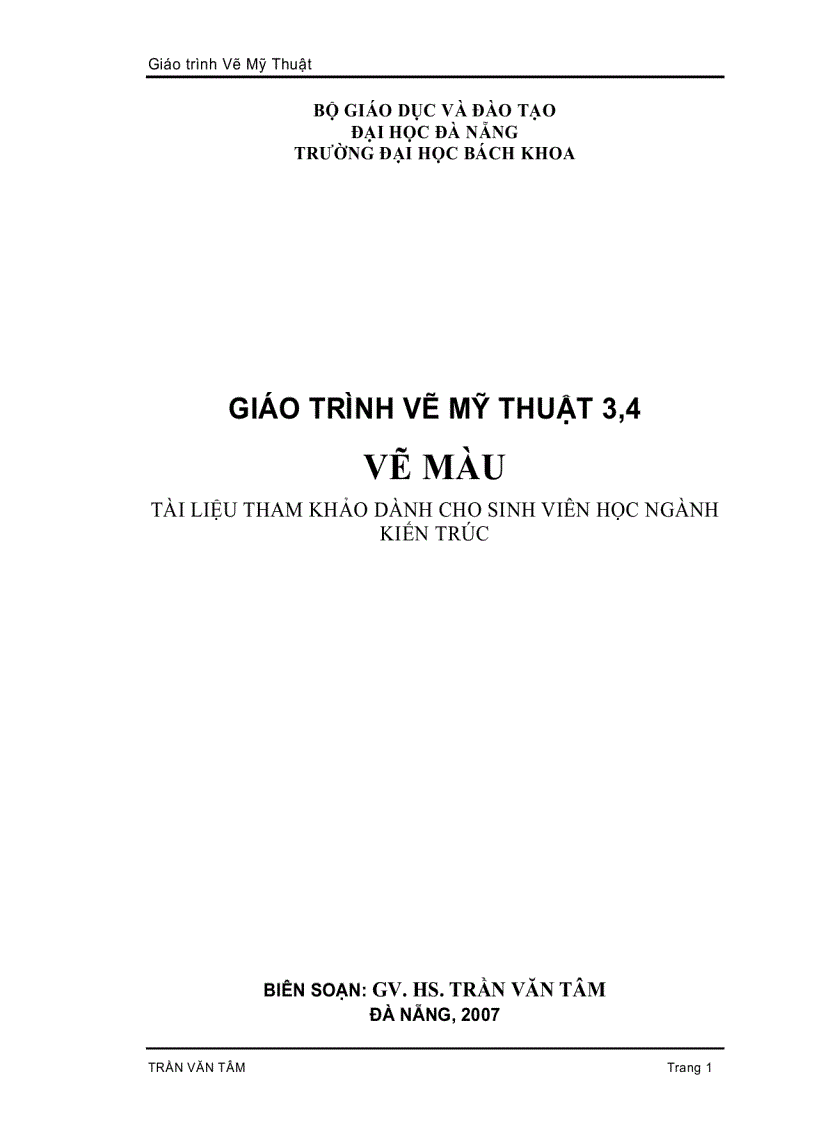 image for page Giáo Trình Vẽ Mỹ Thuật 3 4 Vẽ Màu