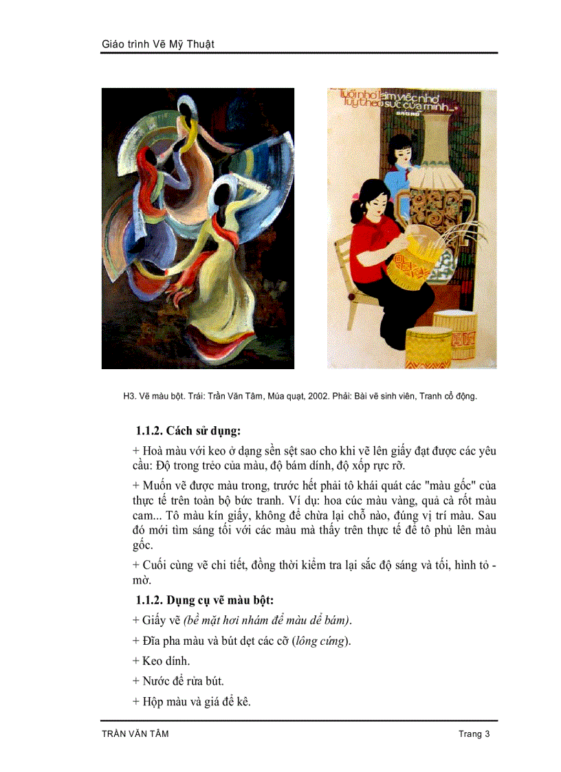 image for page Giáo Trình Vẽ Mỹ Thuật 3 4 Vẽ Màu