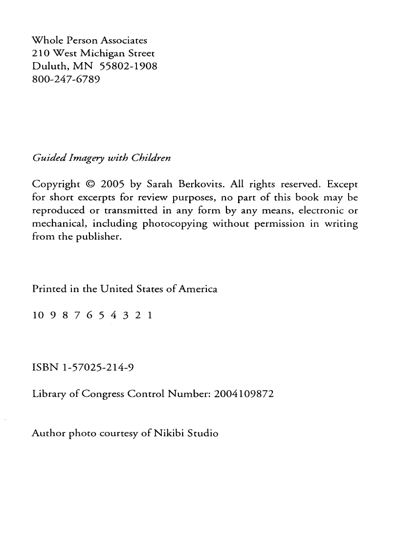 image for page Guided Imagery With Children