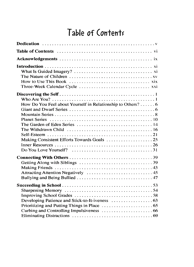 image for page Guided Imagery With Children