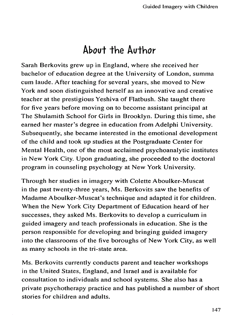 image for page Guided Imagery With Children