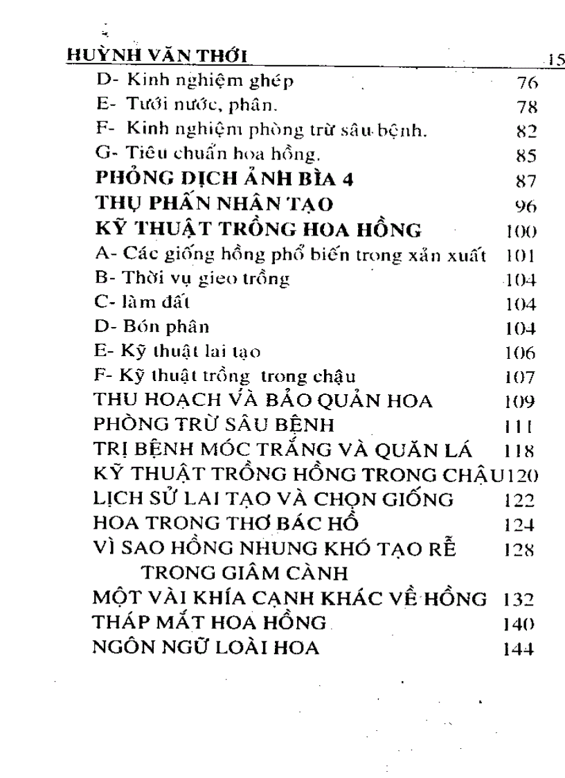 image for page Kỹ thuật trồng và ghép Hoa Hồng
