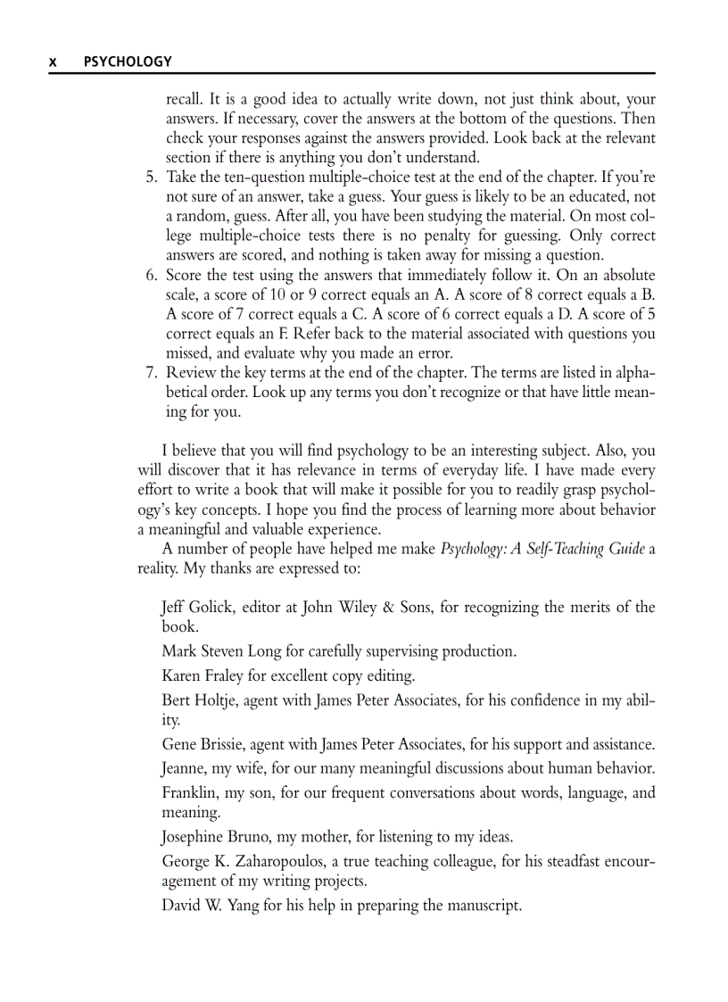 image for page Psychology A Self Teaching Guide