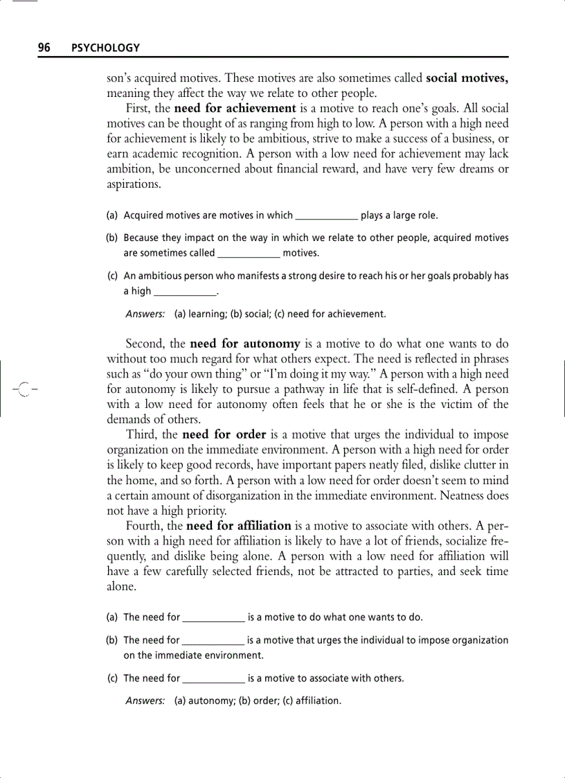 image for page Psychology A Self Teaching Guide