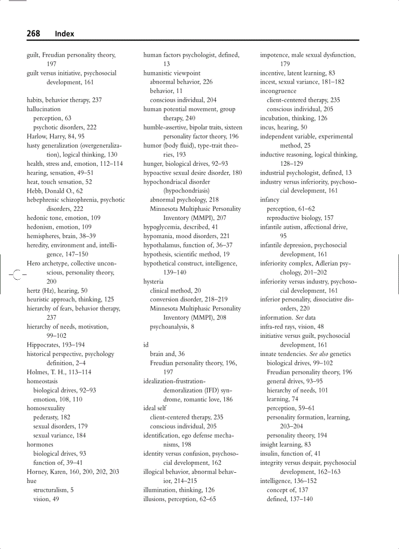 image for page Psychology A Self Teaching Guide