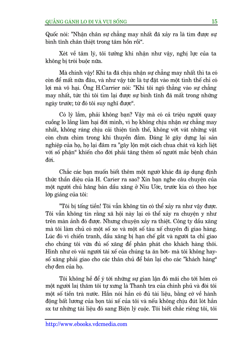 image for page Quẳng Gánh Lo Đi Và Vui Sống Phần I