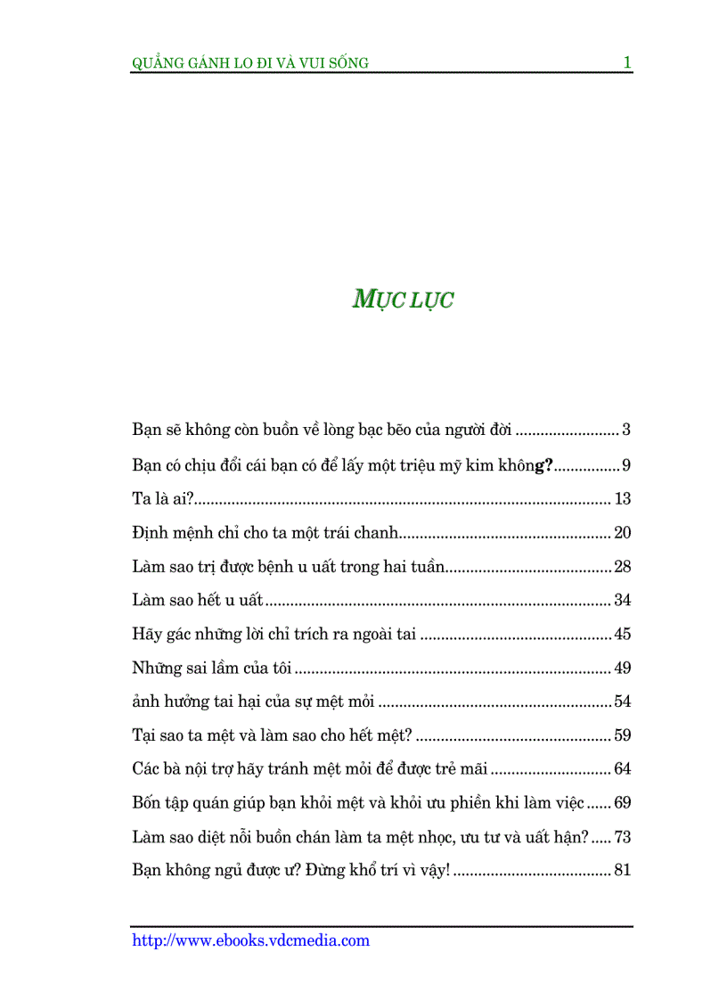 image for page Quẳng Gánh Lo Đi Và Vui Sống Phần II