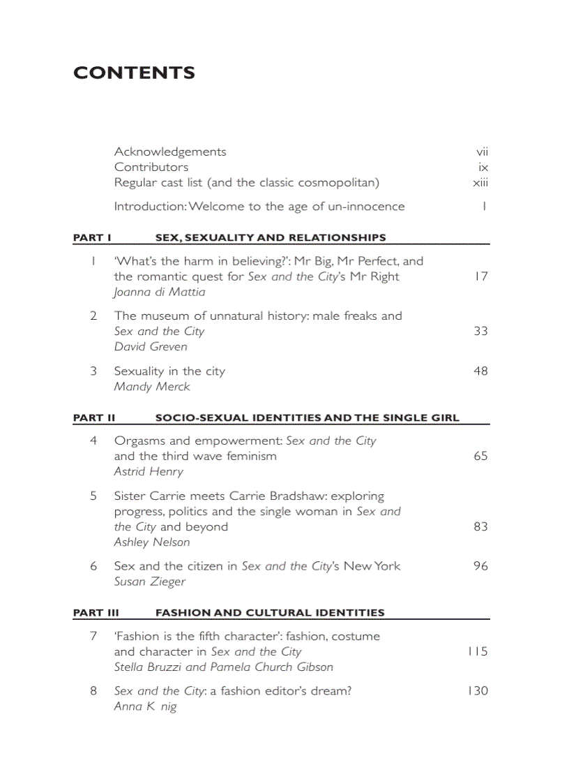 image for page Reading Sex and the City Reading Contemporary Television