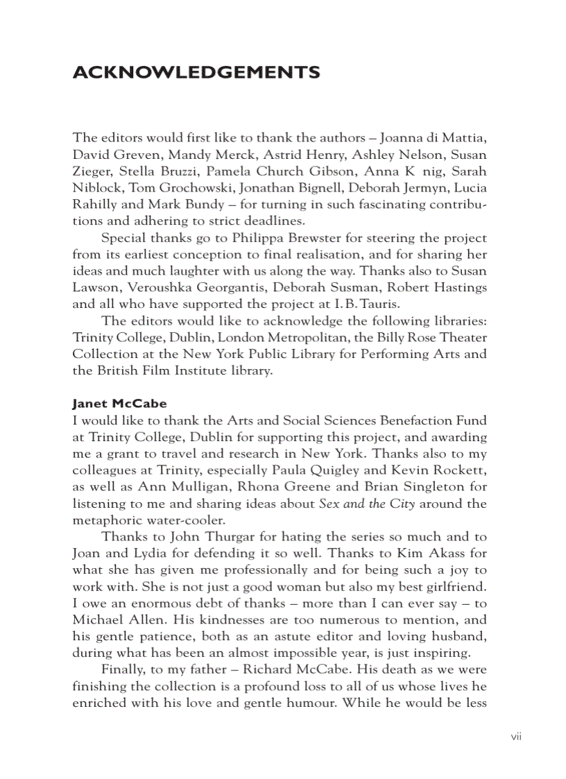 image for page Reading Sex and the City Reading Contemporary Television