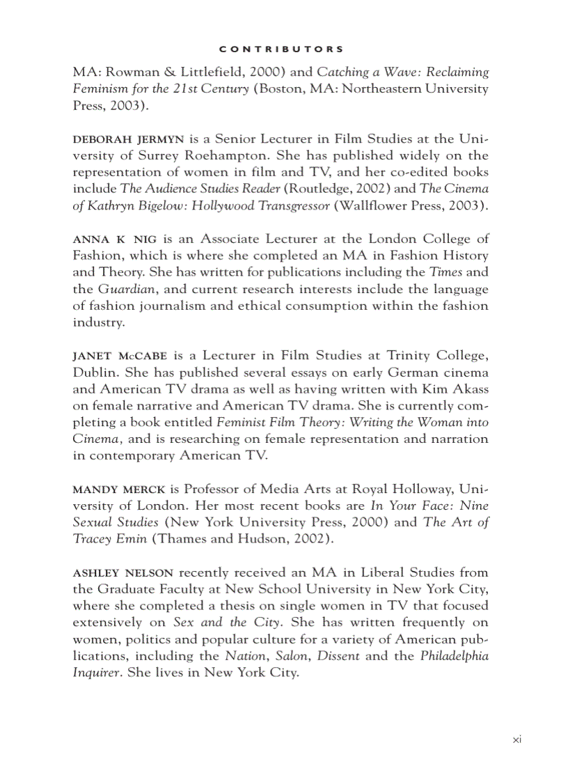 image for page Reading Sex and the City Reading Contemporary Television
