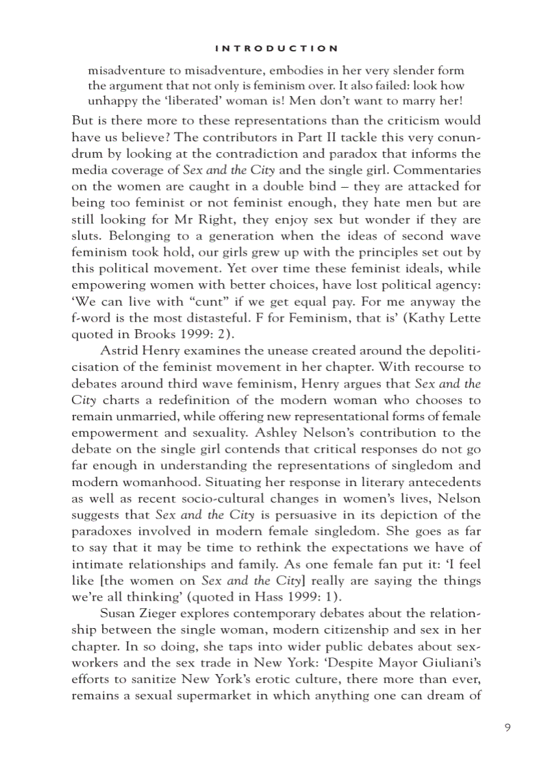 image for page Reading Sex and the City Reading Contemporary Television