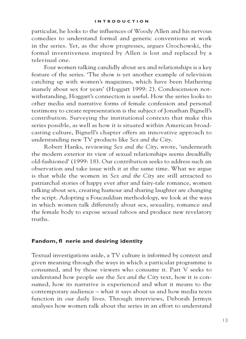 image for page Reading Sex and the City Reading Contemporary Television