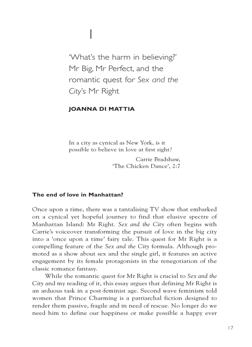 image for page Reading Sex and the City Reading Contemporary Television