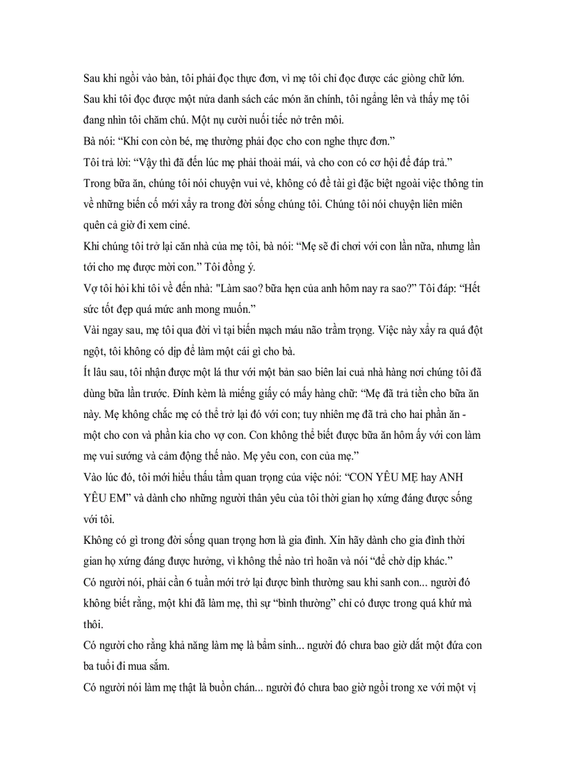 image for page Suy Tư Trong Ngày Hiền Mẫu