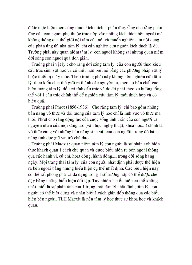 image for page Tài liệu ôn tập Tâm Lý học