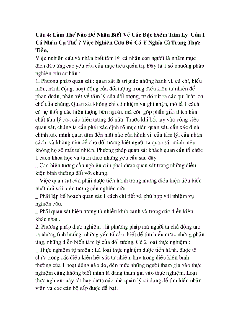 image for page Tài liệu ôn tập Tâm Lý học