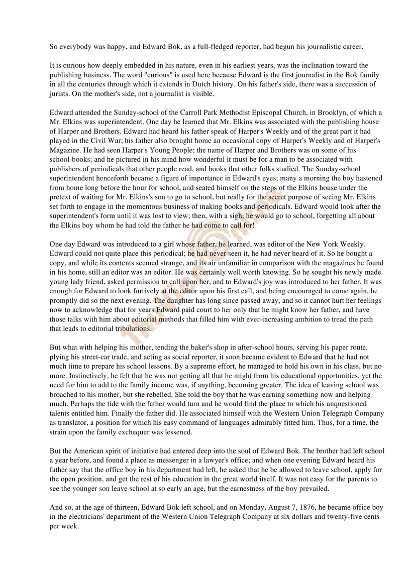 image for page The Americanization of Edward Bok Edward Bok trở thành người Mỹ